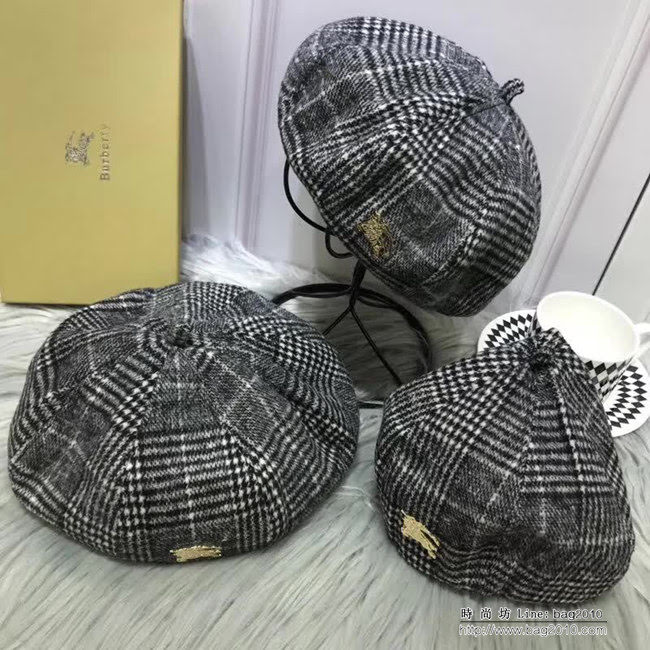BUBBERRY巴寶莉 專櫃爆款 原版複刻新款貝雷帽 LLWJ8339